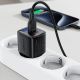 8. Acefast A116 GaN PD 35W USB-A USB-C Wandladegerät mit Display - Schwarz
