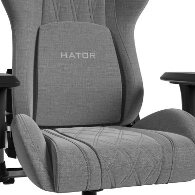 6. HATOR Darkside 3M Stoff Universal-Gaming-Stuhl Grau
