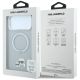 8. Karl Lagerfeld with Ring Stand 360 Karl & Choupette Heads Pin MagSafe Hülle für iPhone 18 Pro Max / 17 Pro Max – Grau