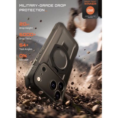 7. Supcase Grip Pro Mag MagSafe Hülle für iPhone 18 Pro / 17 Pro - Schwarz