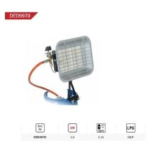 DEDRA DED9970 Silberner Heizkörper 4600 W