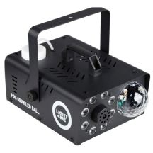LIGHT4ME FOG 600W LED-Kugel - Nebelmaschine, hintergrundbeleuchteter Raucheffekt/Diskokugel, drahtlose Fernbedienung