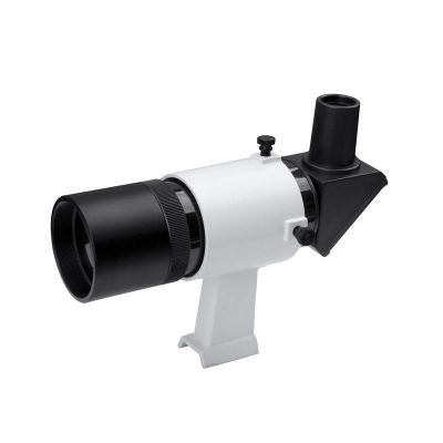 Sky-Watcher 9x50 Sucherfernrohr mit Winkelaufsatz, gerader 90°-Winkel (schwarz)
