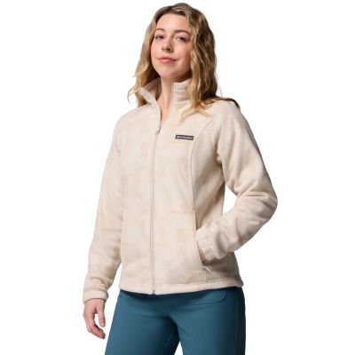 2. Columbia Benton Springs Bedruckter durchgehender Reißverschluss 2021771276 Beige L