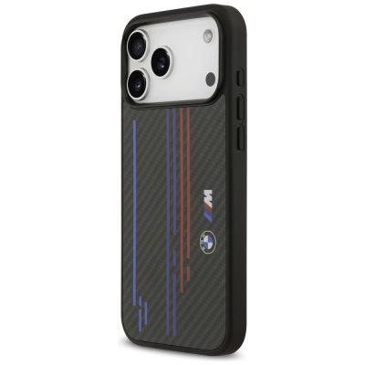 2. BMW M Kevlar Lines & Logo MagSafe Case für iPhone 17 Pro Max – Schwarz