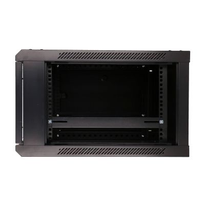 6. Extralink 6U 600x600 Schwarzer Wand-Rackschrank