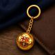 9. Original lizenzierter FC Barcelona Schlüsselanhänger in Form eines goldenen Balls mit dem Wappen B7081