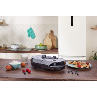 11. Gorenje Mini-Grill, Elektrogrill, Waffelplatte, WM1400SB, 1400 W, Durchmesser 18 cm, Schwarz