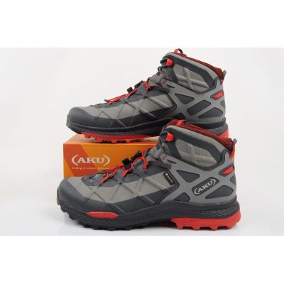 10. Aku Rocket Gore-Tex Herren-Wanderschuhe, Grau-Rot
