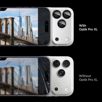 6. Spigen Optik Pro XL Kameralinsenglas für iPhone 17 Pro Max – Silber
