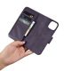 12. iCarer Wallet Case 2in1 Case iPhone 14 Leder Flip Cover Anti-RFID Dunkellila (WMI14220725-DP)