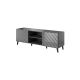 5. ABETO TV-Schrank 150x42x52 Graphit/Glanzgraphit