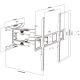 12. MACLEAN TV-WAND, max. VESA 800x600, 43-100", 80 kg, vertikale und horizontale Winkelverstellung, Profil 50-500 mm, Schwarz, MC-423