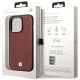 8. Hülle BMW BMHMP14X22RFGR iPhone 14 Pro Max 6.7" Burgund/Bordeaux Leder Rautenmuster MagSafe