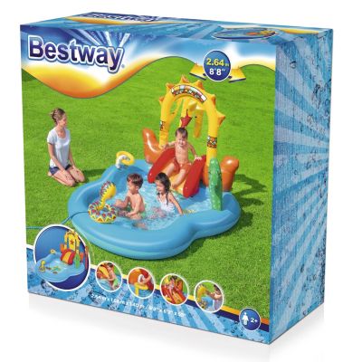 25. Bestway 53118 aufblasbarer Spielplatz 264x188x140cm