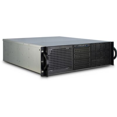 Inter-Tech 3U-30248 Schwarzer Edelstahlständer