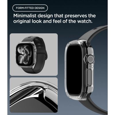 6. Spigen Thin Fit Hülle für Apple Watch 46 mm – Transparent