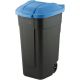 CURVER ABFALLBEHÄLTER SCHWARZ 110L... / BLAUER DECKEL