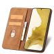 6. Magnet Fancy Case für Samsung Galaxy S23+ Flip Cover Wallet Stand Braun