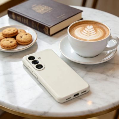 5. Tech-Protect Silikon-MagSafe-Hülle für Samsung Galaxy S26 – Beige