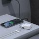 4. Dudao A26LEU PD 20W GaN USB-C Wandladegerät mit USB-C-auf- Lightning Kabel – Schwarz