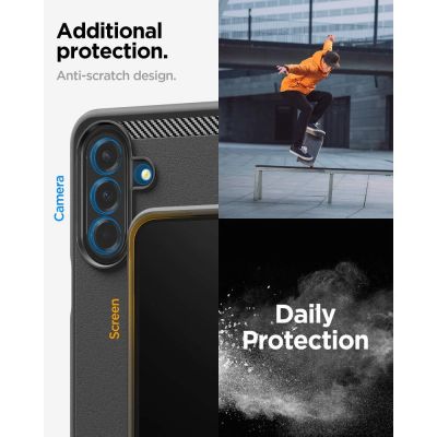 9. Spigen Rugged Armor Schutzhülle für Samsung Galaxy A27 5G – Mattschwarz