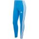 2. adidas Essentials Leggings mit 3 Streifen für Damen, Blau, KC5179