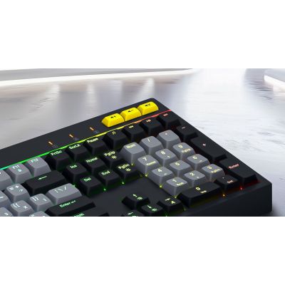 13. Hator Icefall weiße Membran-Gaming-Tastatur (schwarze und weiße Tasten)