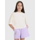 Oversize-Crop-Top-T-Shirt mit Aufdruck für Mädchen 4F 4FJWSS25TTSHF1868-11S