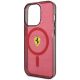 6. Ferrari FEHMP14XURKR iPhone 14 Pro Max 6,7" rot/rot Hardcase Translucent Magsafe
