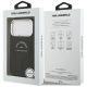 8. Karl Lagerfeld MagSafe Hülle mit geprägtem offenem Ring und RSG-Logo für iPhone 17 Pro Max / 18 Pro Max – Schwarz