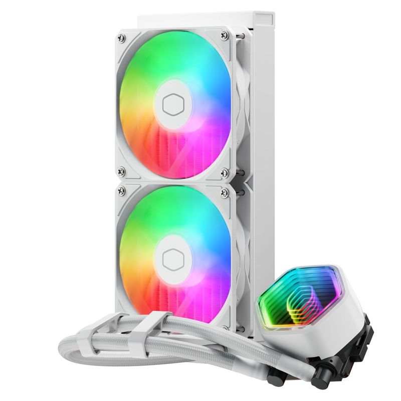3. Cooler Master MasterLiquid 240 Core II White Prozessor-Flüssigkeitskühlungsset 12cm Weiß