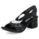 8. Bequeme Rieker W RKR679 schwarze Sandalen