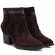 4. Gefütterte Damen-Cowboystiefel mit Fransen, Schokoladenbraun, M.Daszyński
