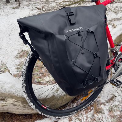 19. Wozinsky Wasserdichte Fahrradtasche 25L Schwarz (WBB24BK)