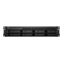 Synology RS1221+ NAS, 2U-Rack, 8x (3,5"-SATA-HDD/2,5"-SATA-HDD), AMD Ryzen V1500B, 4 GB DDR4 ECC SODIMM, 4x 1GbE RJ-45
