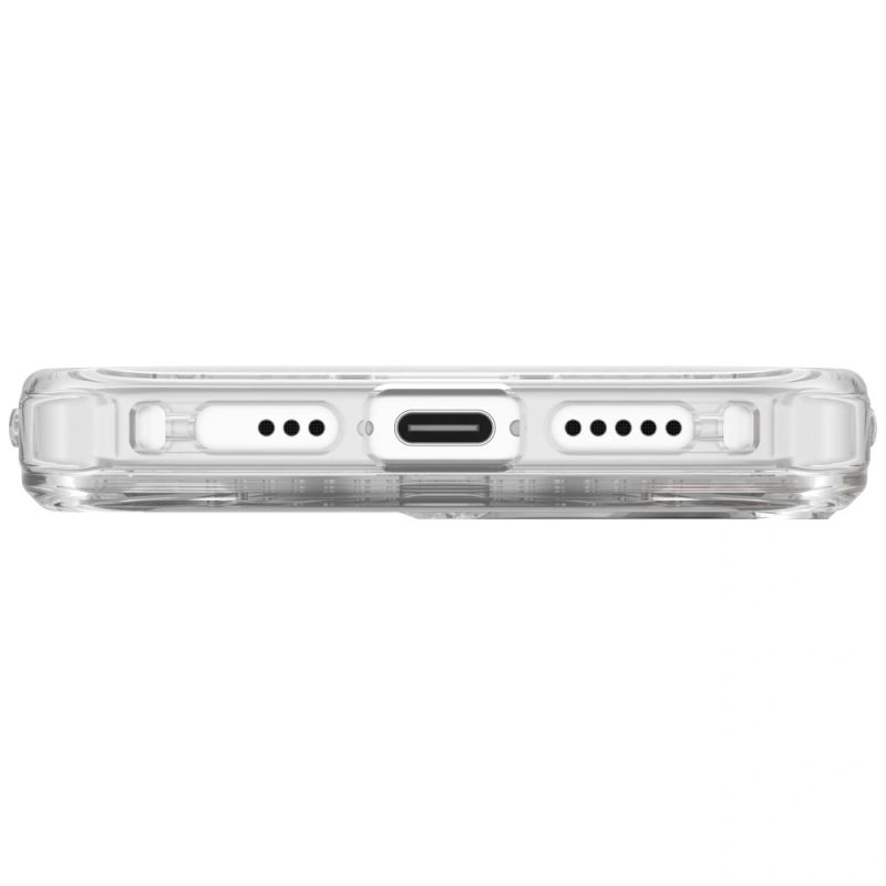5. Uniq Swivix 360 drehbare Schutzhülle mit Ständer für iPhone 17 - Transparent