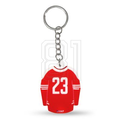 2. Polen (Auswärts) Hockey Trikot Schlüsselanhänger SREBBREKH-PL