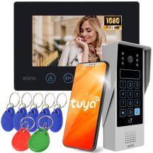 EURA VDP-90A3 DELTA Video-Türsprechanlage + schwarzer TUYA Monitor