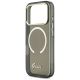 6. Guess IML Script Metal MagSafe Hülle für iPhone 17 Pro - Schwarz