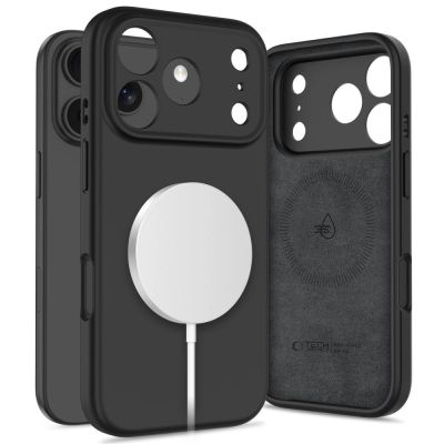 Tech-Protect Silicone MagSafe Case für iPhone 17 Pro - Schwarz