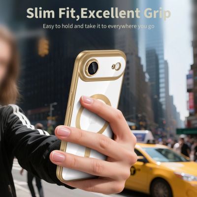 4. Tech-Protect MagFlex MagSafe Case für iPhone 17 Air - Transparent Gold