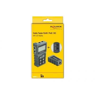 2. Delock LCD-Kabeltester RJ45 / PoE / DC - Netzwerktestgerät