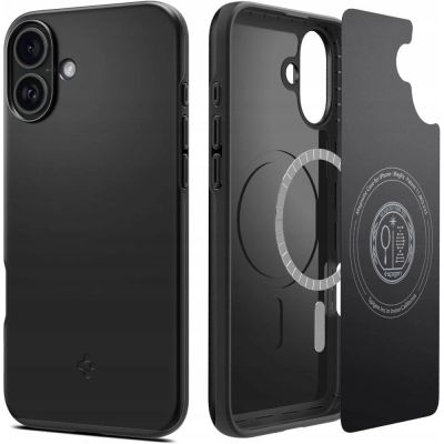 Spigen Thin Fit MagSafe Hülle für iPhone 16 Plus – Schwarz