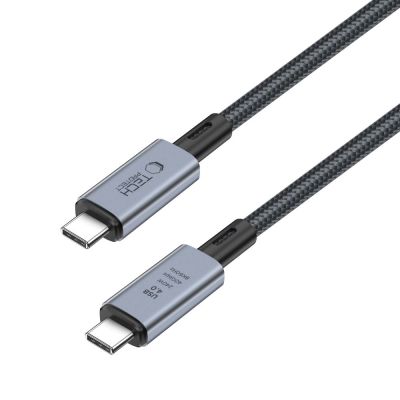 4. Tech-Protect UltraBoost Max USB-C 4.0 / USB-C 4.0 PD-Kabel 240 W 8K 40 Gbit/s 1 m – Grau