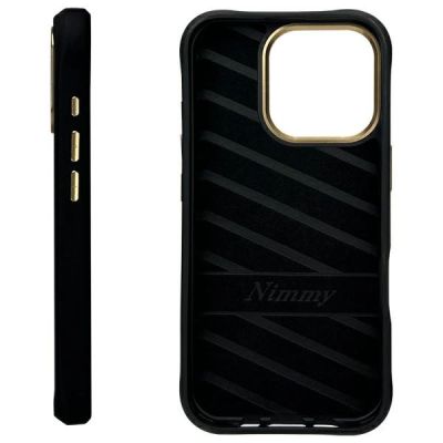 2. Nimmy Glasses Cool Dog Case für iPhone 16 Pro Max, Schwarz