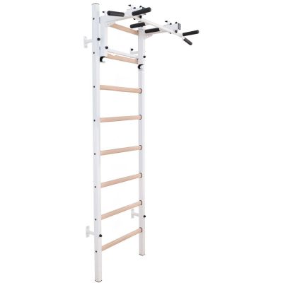 5. Turnwand-Stangen aus Holz und Metall mit Hantelbank K 231W