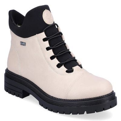 40. Wasserdichte, komfortable Damen-Winterstiefeletten in Beige Rieker Y3163-60