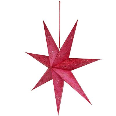 3. Dekorativer Papierstern, 75 cm, rot