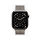2. Apple Watch Series 11 (2025) Cell 42 mm Titangehäuse (Natur) mit Milanaise-Armband (Natur).